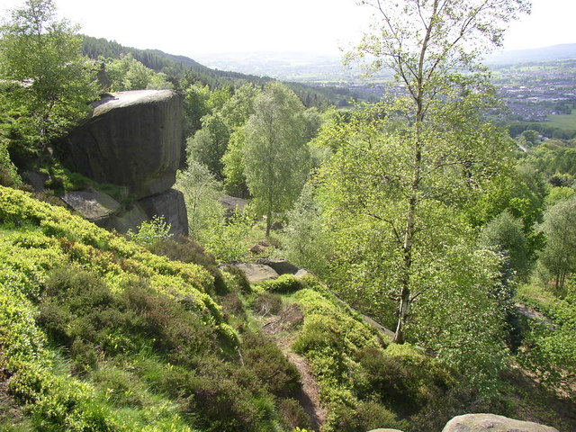 Rocks, Chevin Country Park, Otley - geograph.org.uk - 177631