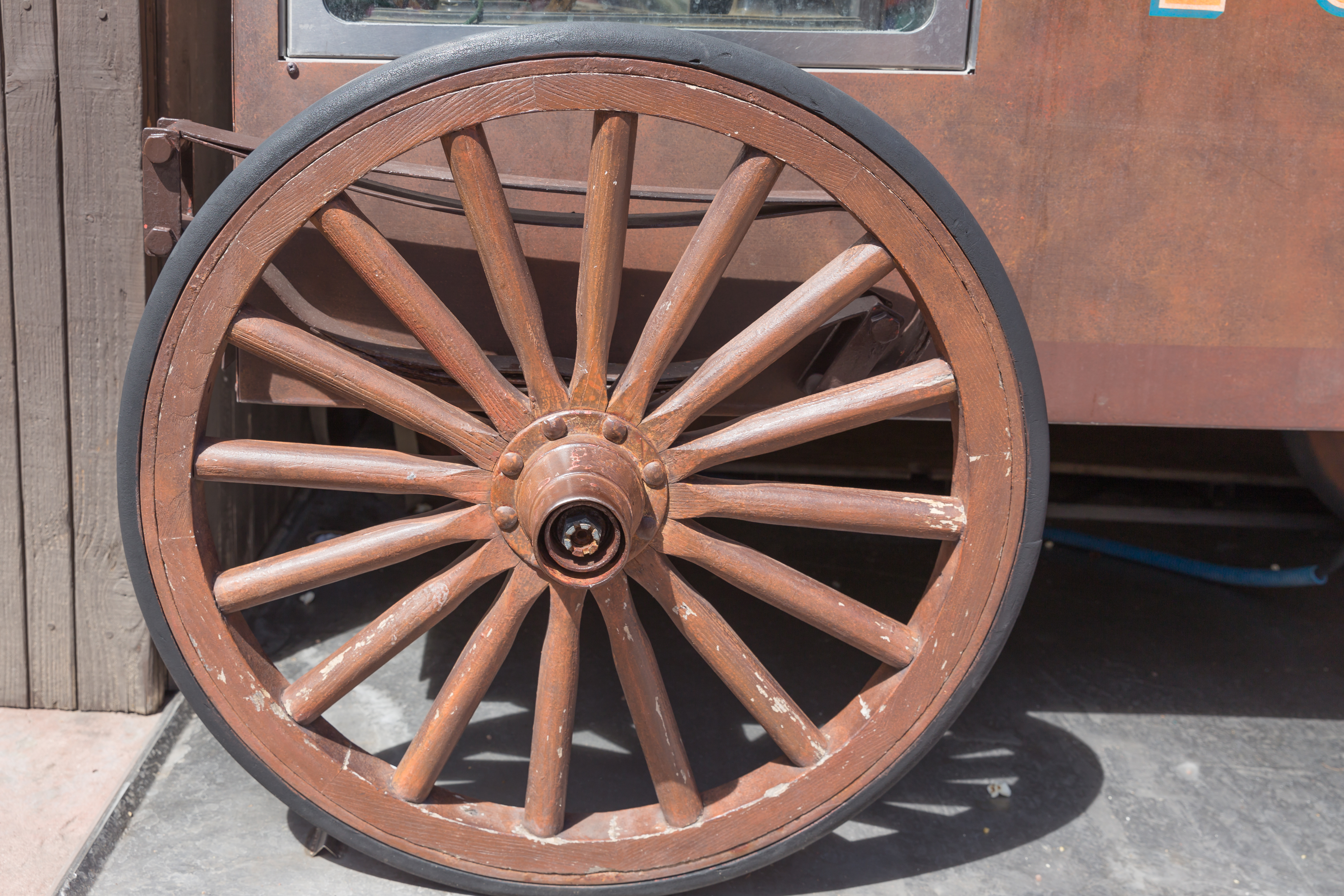 Artillery wheels.