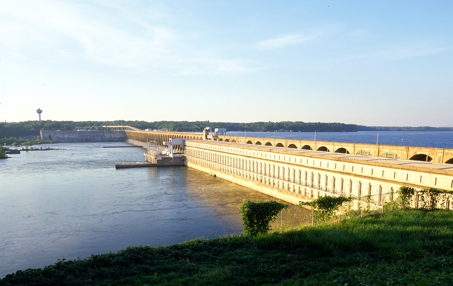 A broad view of the Wilson Dam