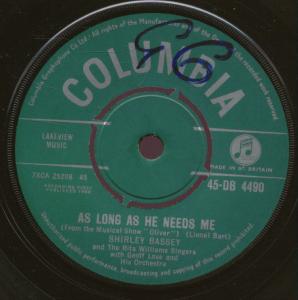 <span class="mw-page-title-main">As Long as He Needs Me</span> Song