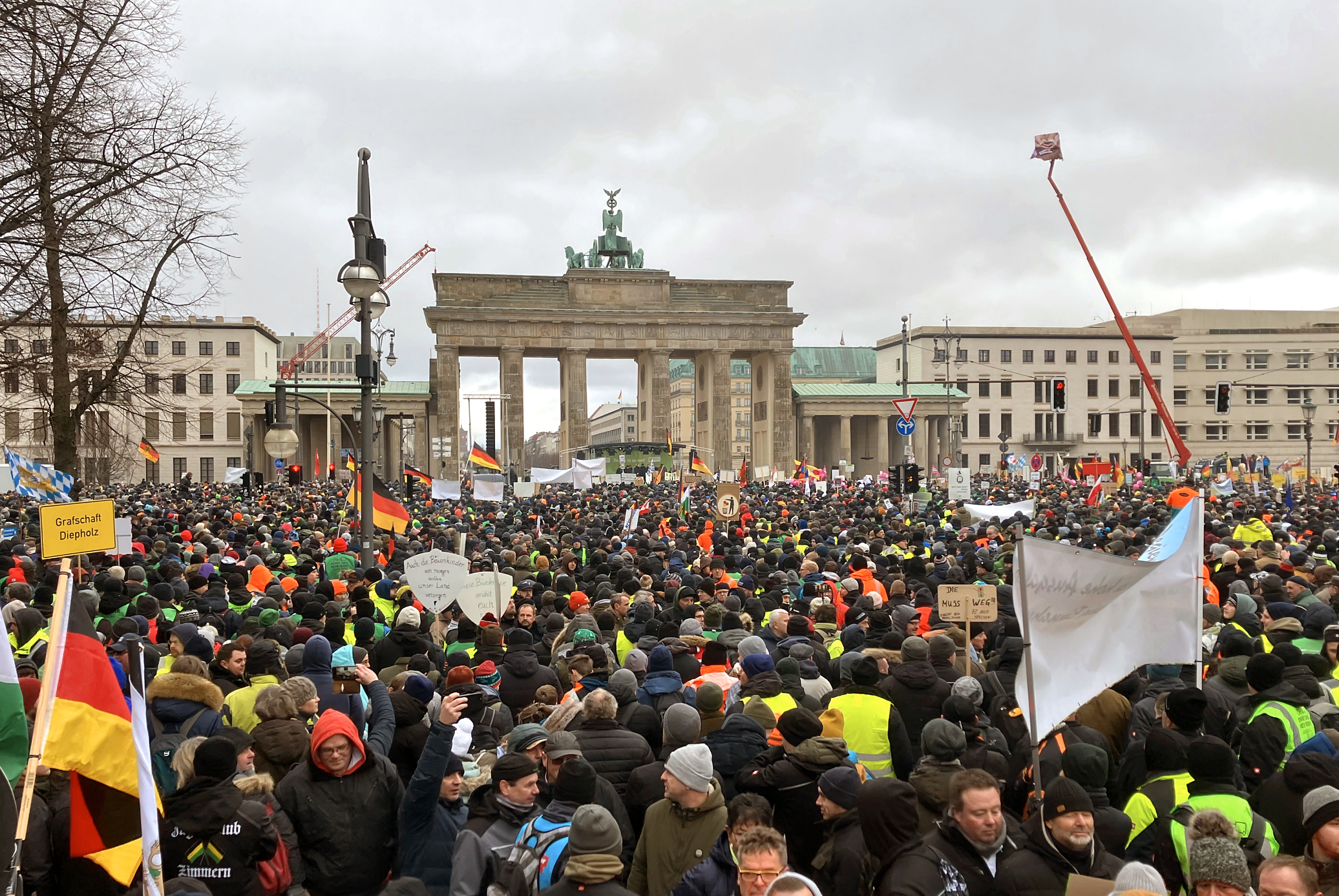 FREIE BAUERN auf der Demo