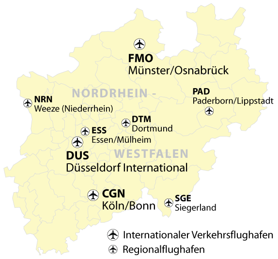 flughäfen nrw karte Datei Flughafen In Nrw Png Wikipedia flughäfen nrw karte