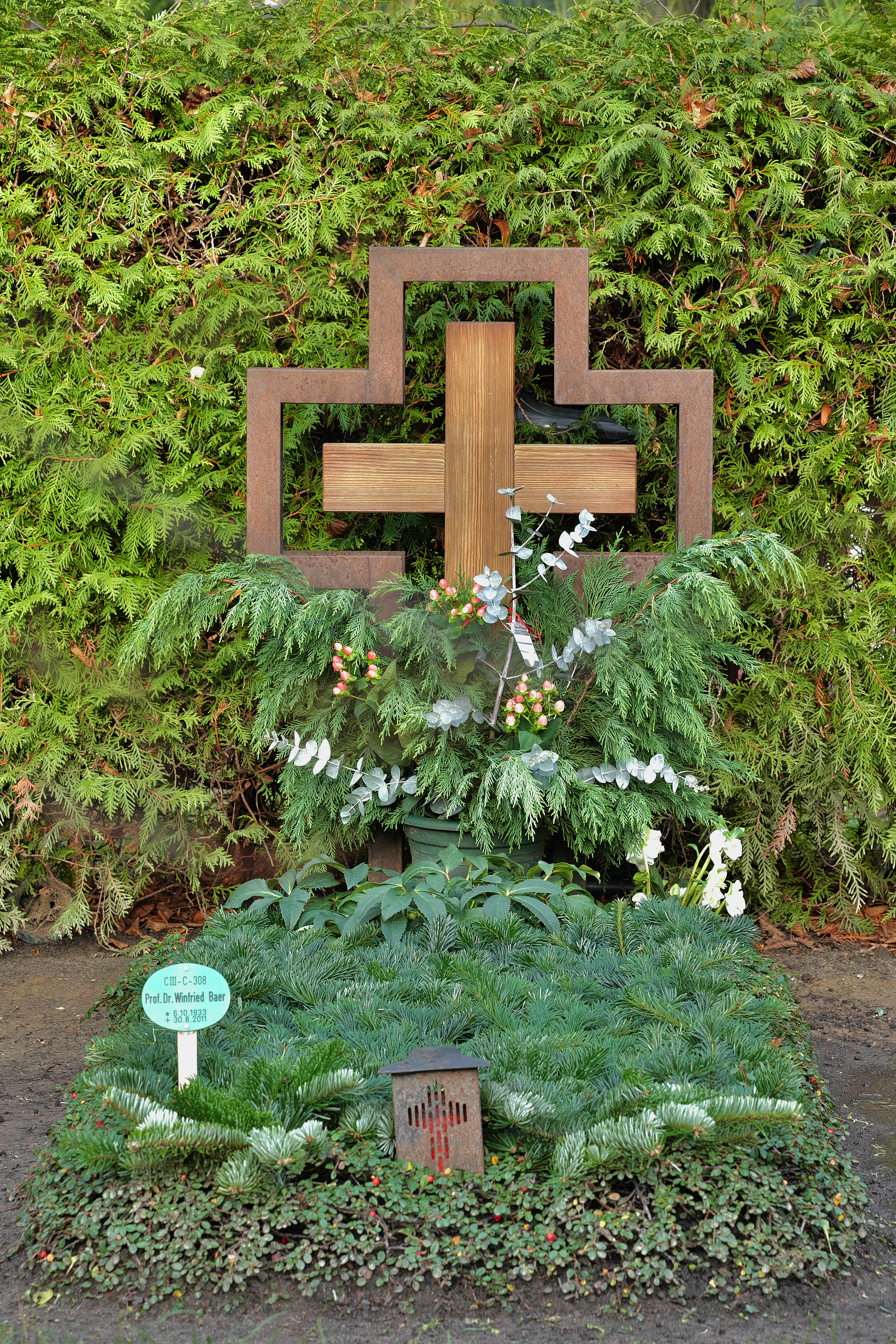 Grab von Winfried Baer auf dem Friedhof Lankwitz