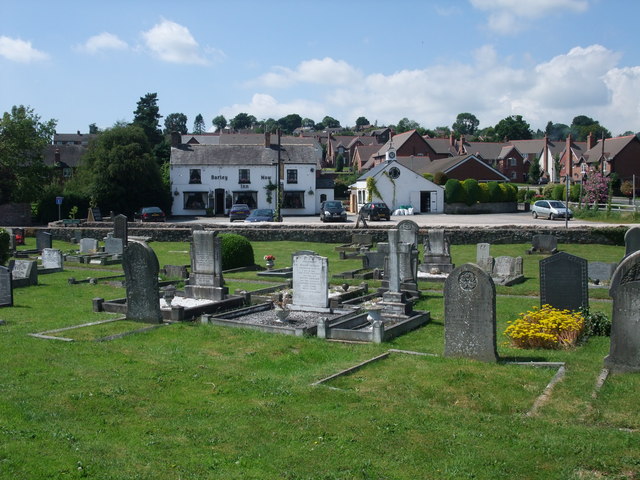 File:Graveyard, pub and brewery - geograph.org.uk - 903600.jpg