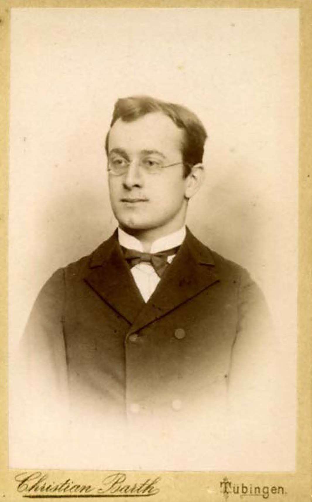 Heinrich Günter als Student in Tübingen, 1889–1893