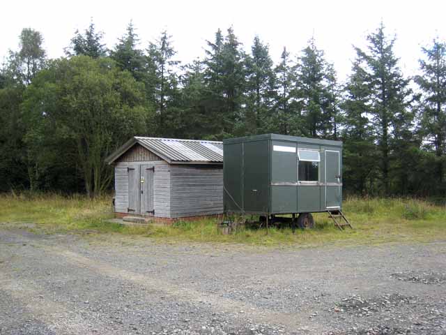 File:Hut and caravan, Harwood Forest - geograph.org.uk - 541489.jpg