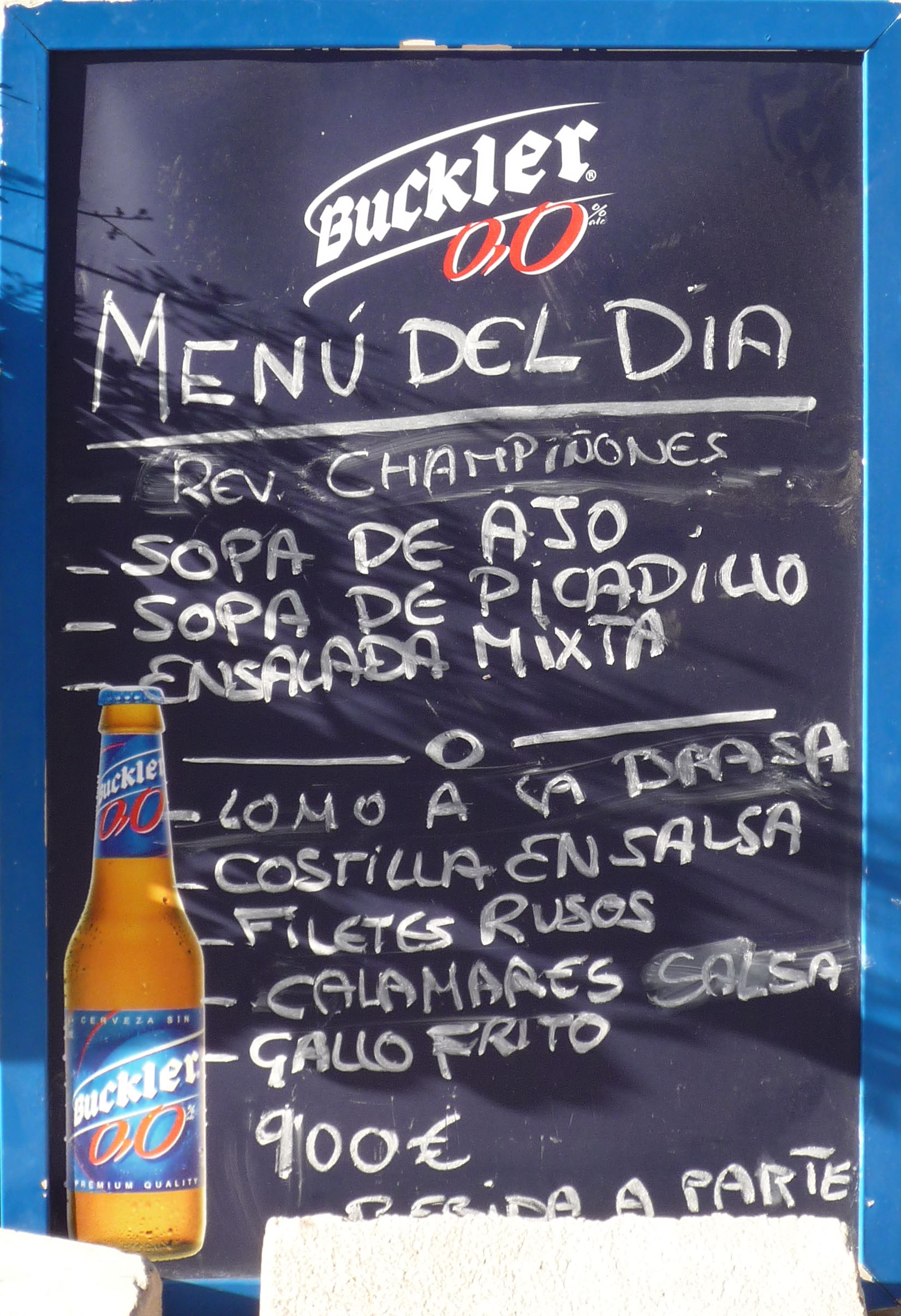 spanish menu