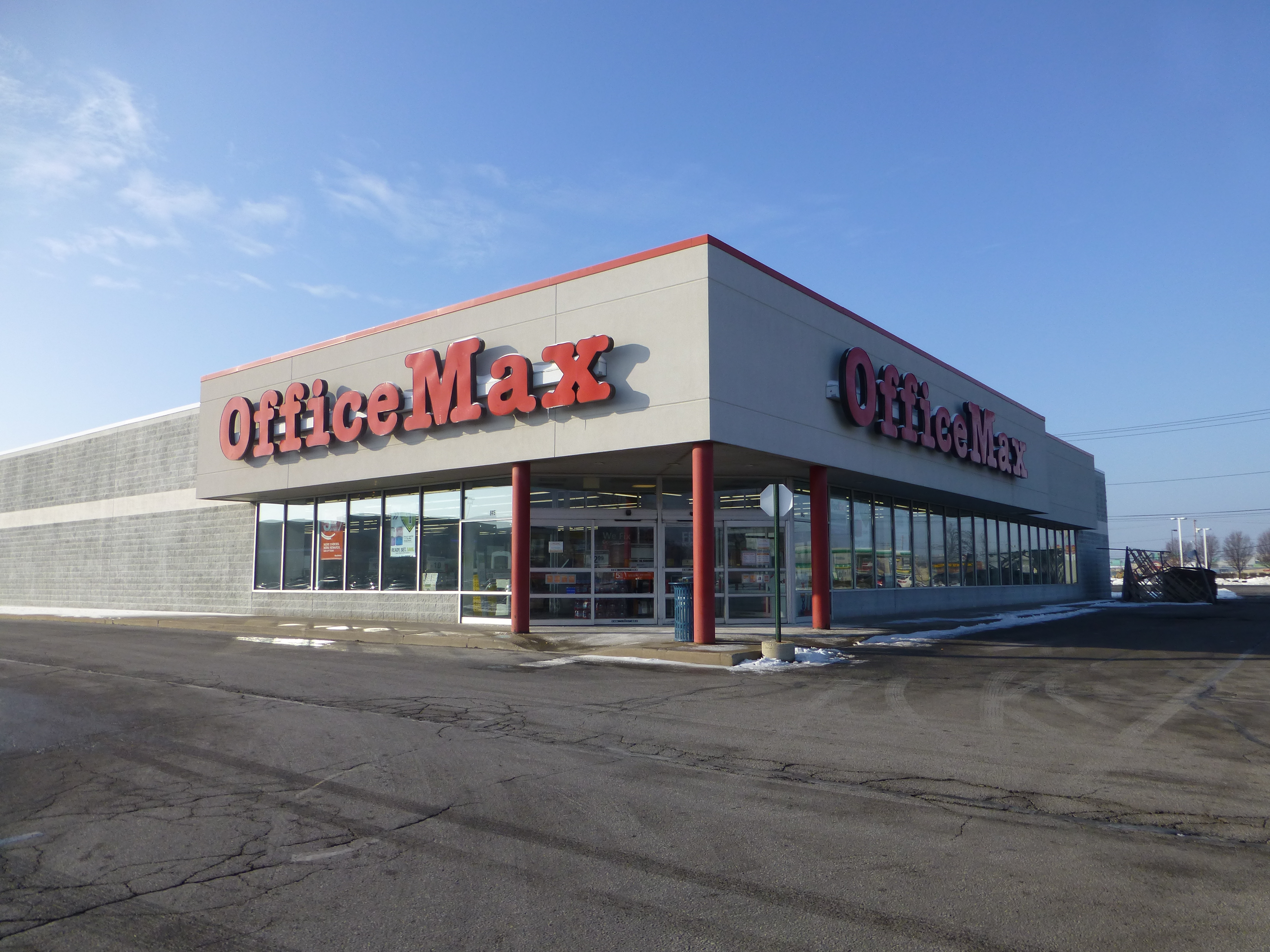 OfficeMax is an American office supplies retailer founded in 1988. As an independent chain, it was the third-largest office supply retailer in the United States. Following a 2013 merger, it is currently a brand and subsidiary of Office Depot.