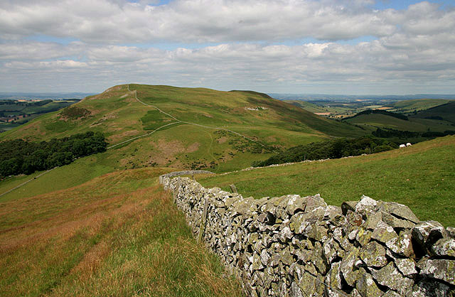 File:A drystane dyke on Sunnyside Hill - geograph.org.uk - 1401644.jpg