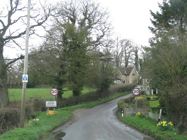 File:Approach to Upper Seagry - geograph.org.uk - 1802335.jpg