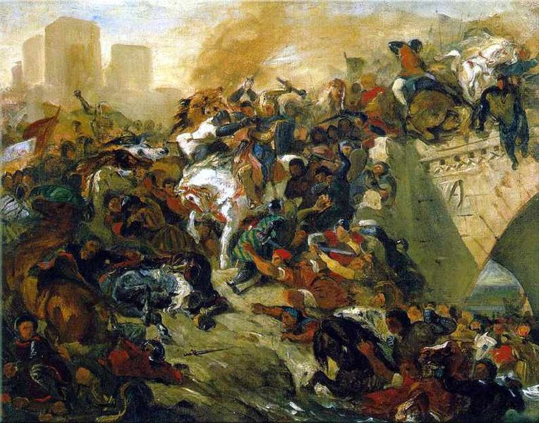 Ficheiro:Battle of Taillebourg by Delacroix.jpg