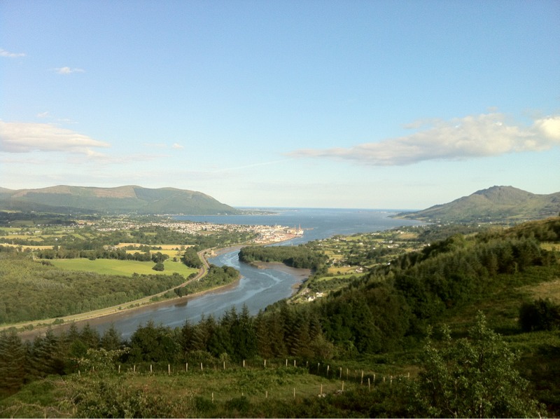 Photo 12x8 Carlingford Lough from the slopes of Carlingford Mountain Bally c2017 