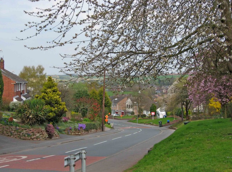 File:Daddlebrook Road near its junction with Church Road - geograph.org.uk - 1812046.jpg