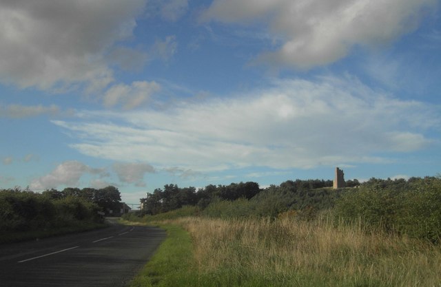 File:Duddo Tower and B6354 - geograph.org.uk - 239653.jpg