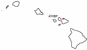 Location of Haiku-Pauwela, Hawaii