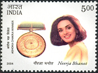 <span class="mw-page-title-main">Neerja Bhanot</span> Indian flight attendant, a recipient of Ashoka Chakra and Nishan-e-Pakistan