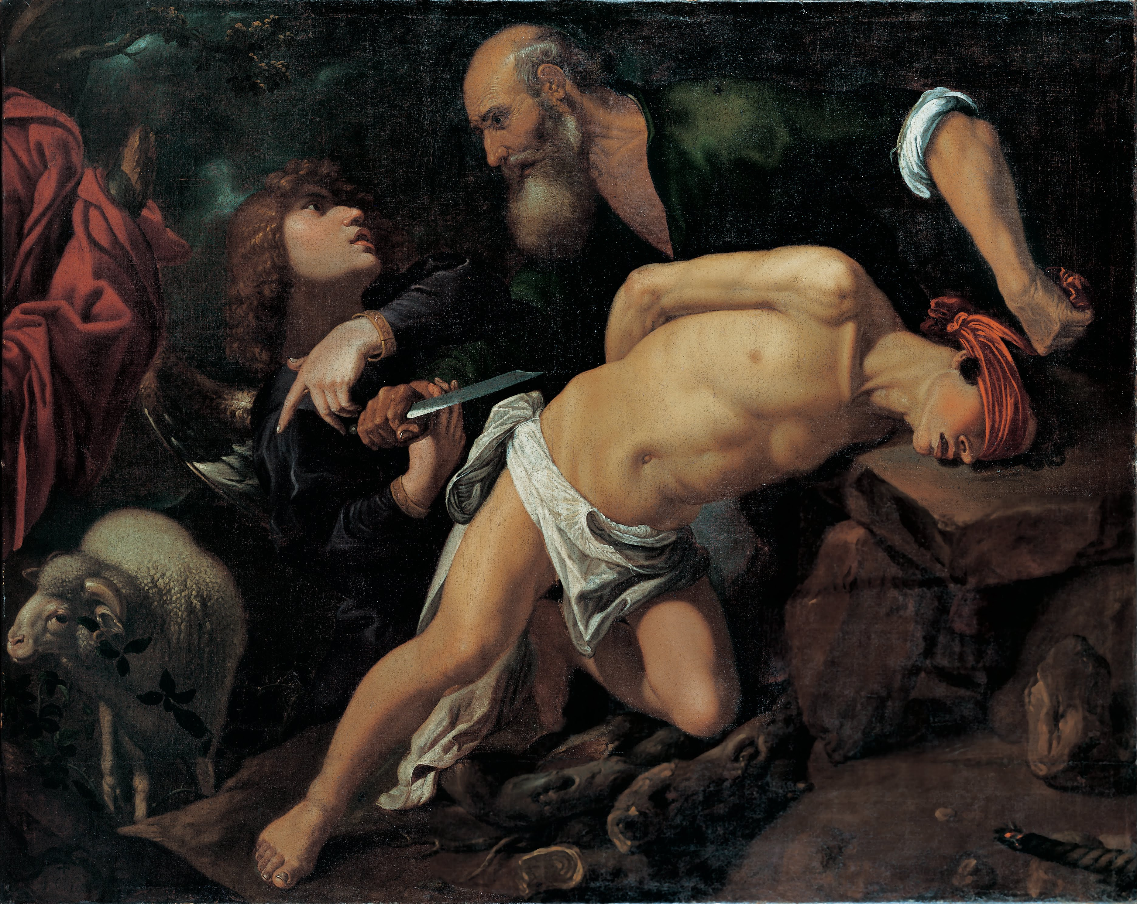 Le Sacrifice d'Isaac de Caravage