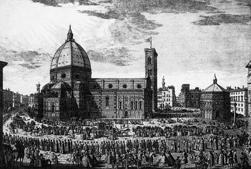 Check Out What Florence Cathedral Looked Like  in 1700 