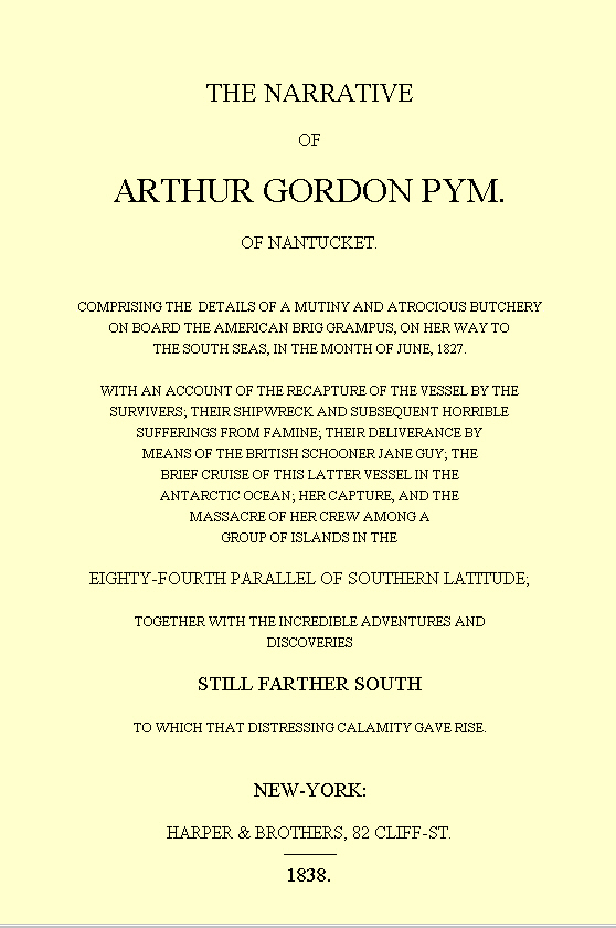Aventurile Lui Arthur Gordon Pym Wikipedia