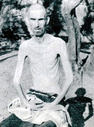 Prisoner at Rab, one of the Italian concentration camps in which 30,000 Slovenes were interred, with the help of collaborators.
