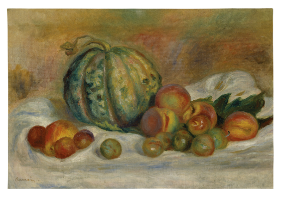 File:Renoir - Stilleben mit Melone, Pfirsichen und Pflaumen, um 1905.png