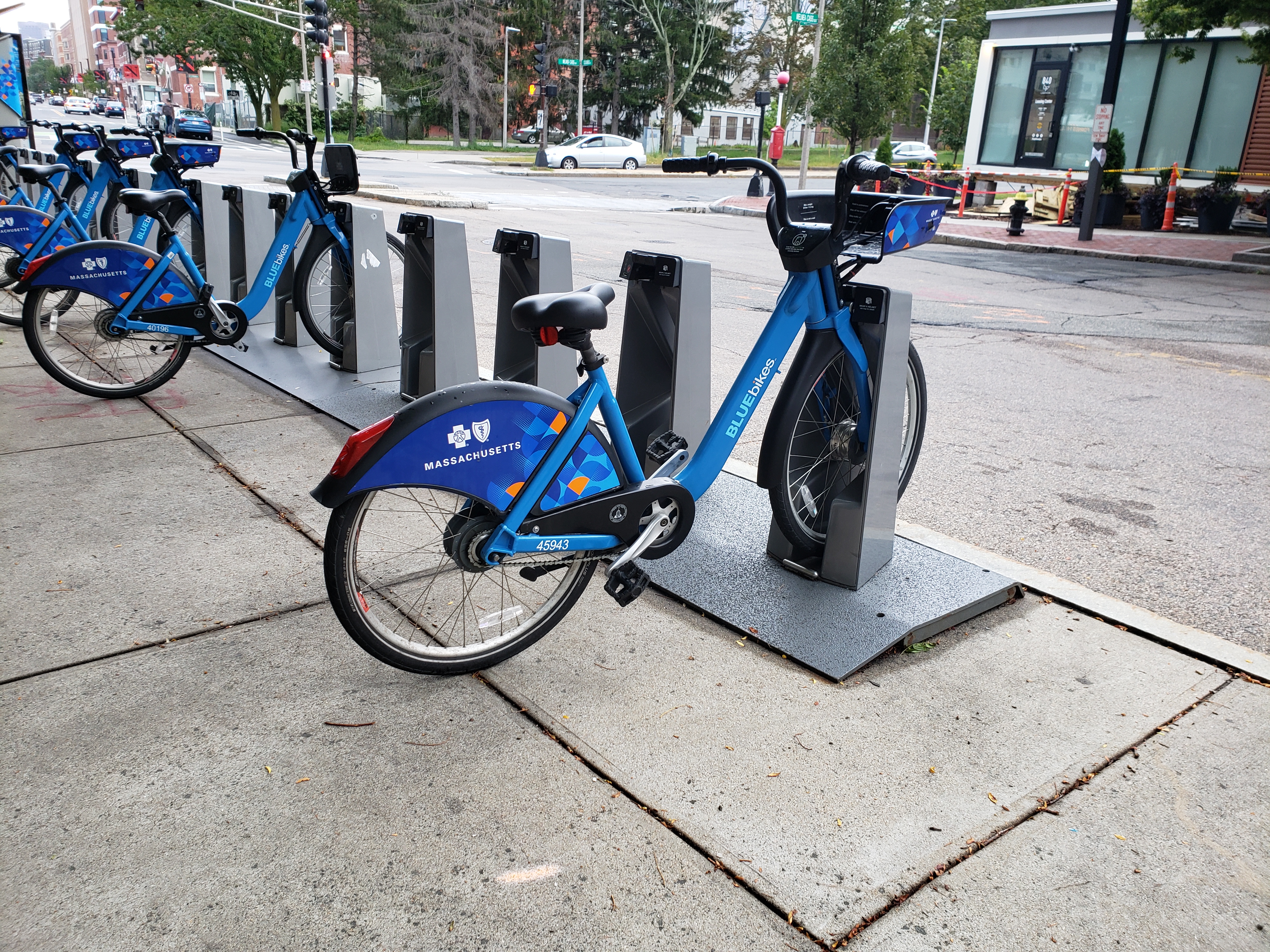 a blue bike