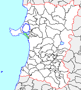 天王町、県内位置図