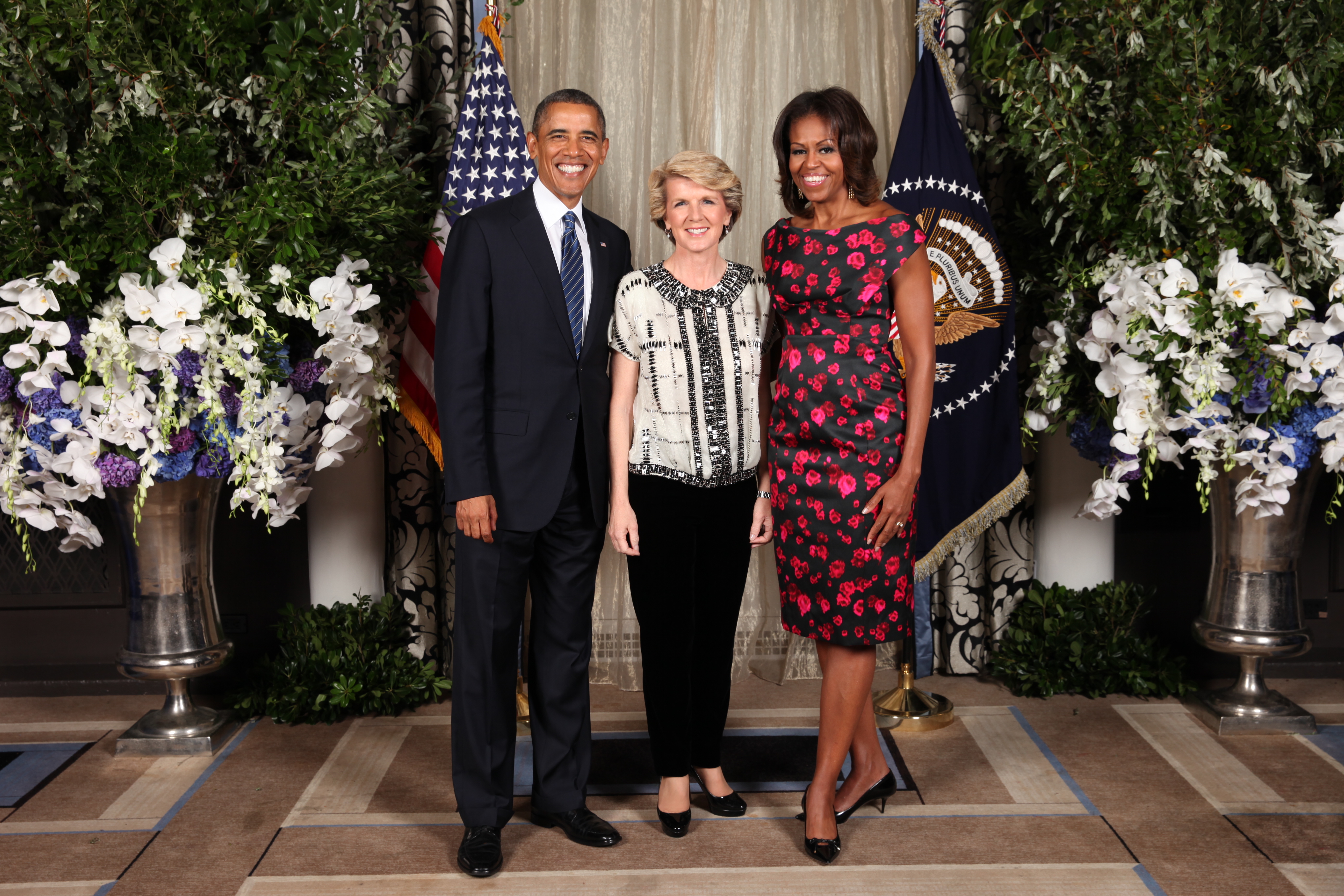 File:Barack Obama, Julie Bishop and Michelle Obama.jpg - Wikimedia Commons4080 x 2720