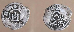 Dawlat Berdi's coin minted in Kaffa, dating c. 1419–1421 or 1428–1432 AD.
