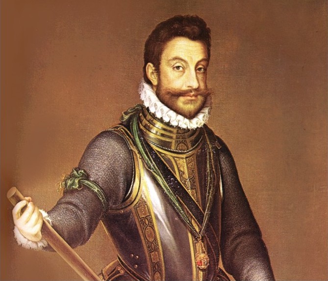 Manuel Filiberto de Saboya, pintando por Juan Pantoja de la Cruz