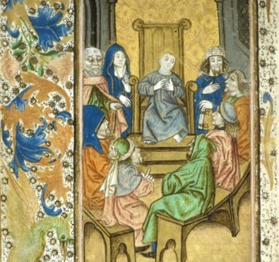 Finding in the Temple, Book of Hours, 15th century