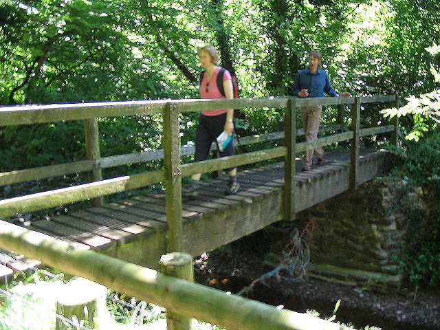 Footbridge over the river Cennen, east of the castle - geograph.org.uk - 211639
