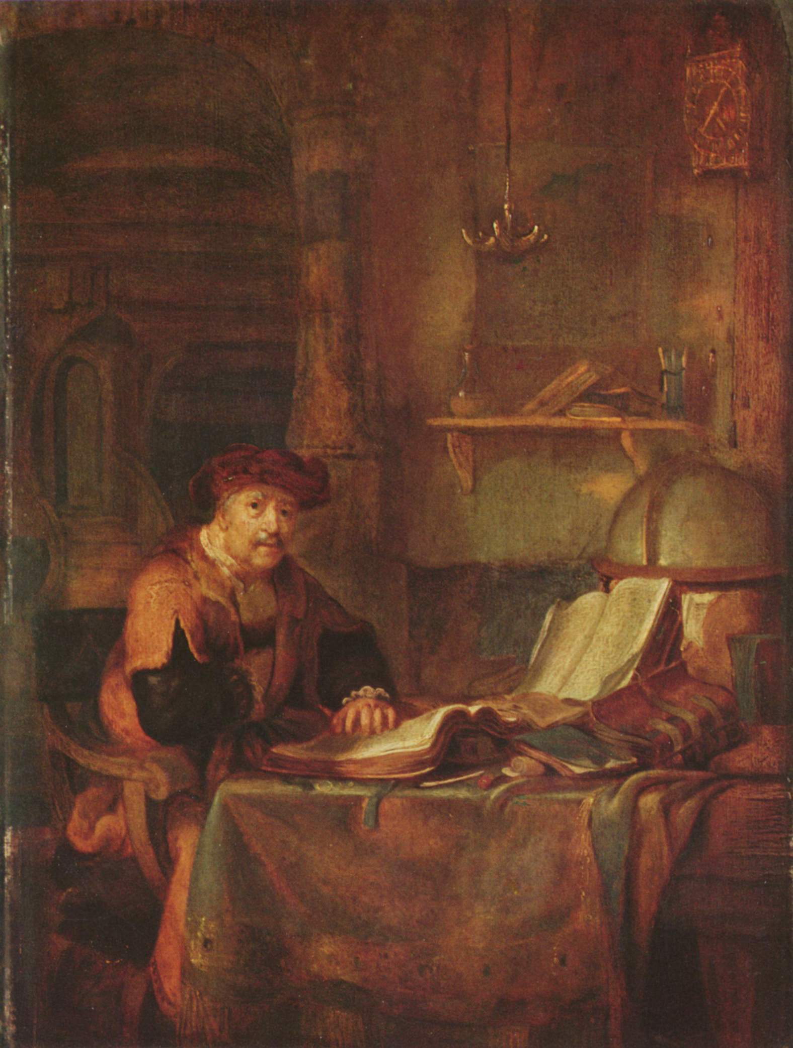 The ''Scholar and His Books'' by [[Gerbrand van den Eeckhout