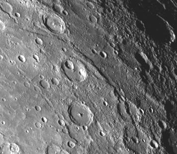 Mercury:  Hero Rupes: lobate scarp