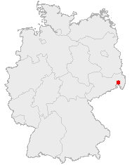 Kart over Bautzen