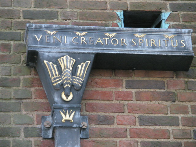 File:Latin inscription on the drainpipe at Guildford Cathedral - geograph.org.uk - 1153919.jpg