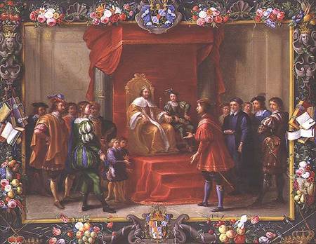 File:Luigi Kessel and Jan van Kessel (1) - Guillaume-Raymond Moncada visiting the King of Aragon possibly Charles.jpg