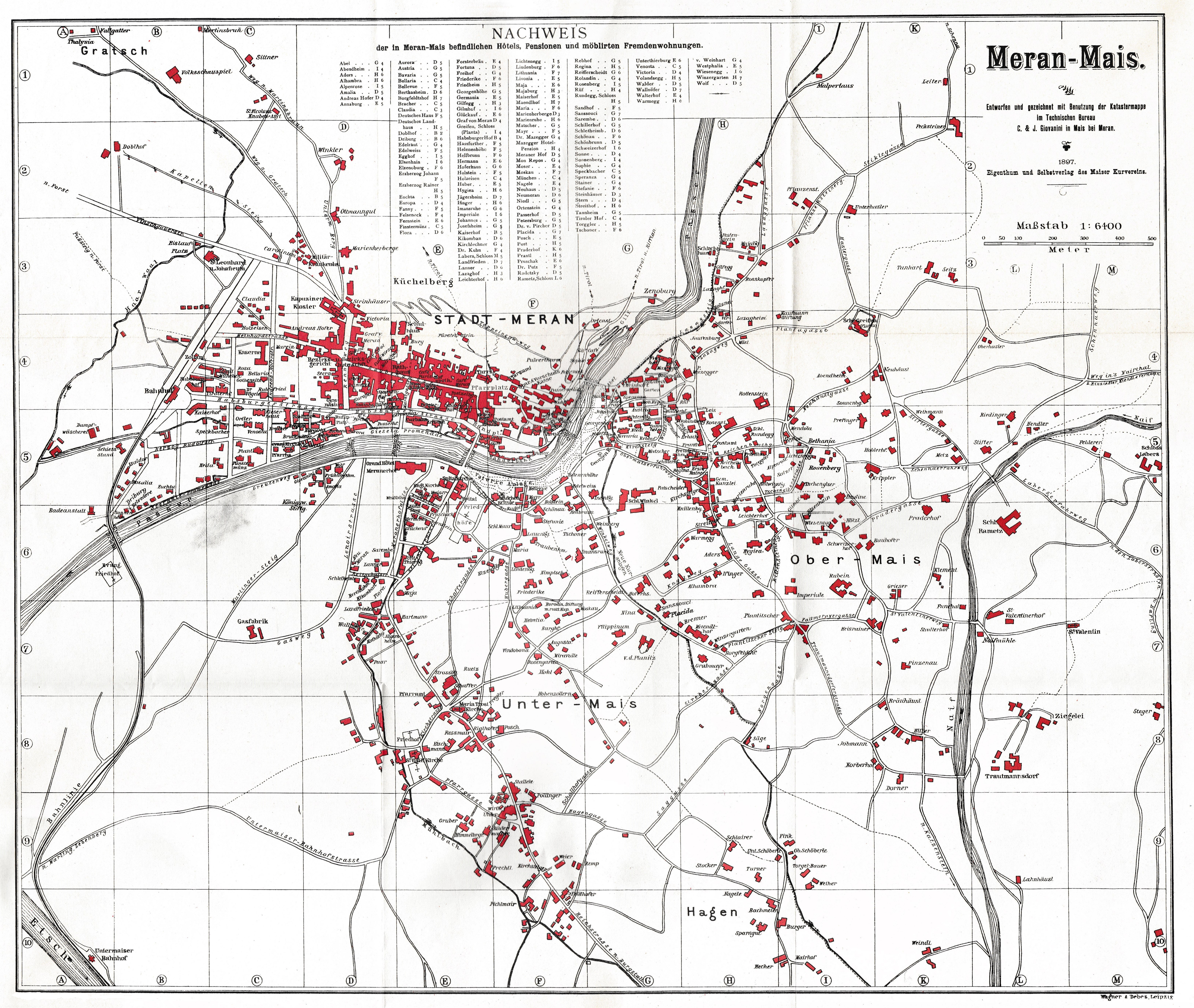 Liste Der Strassen Und Platze In Meran Wikipedia