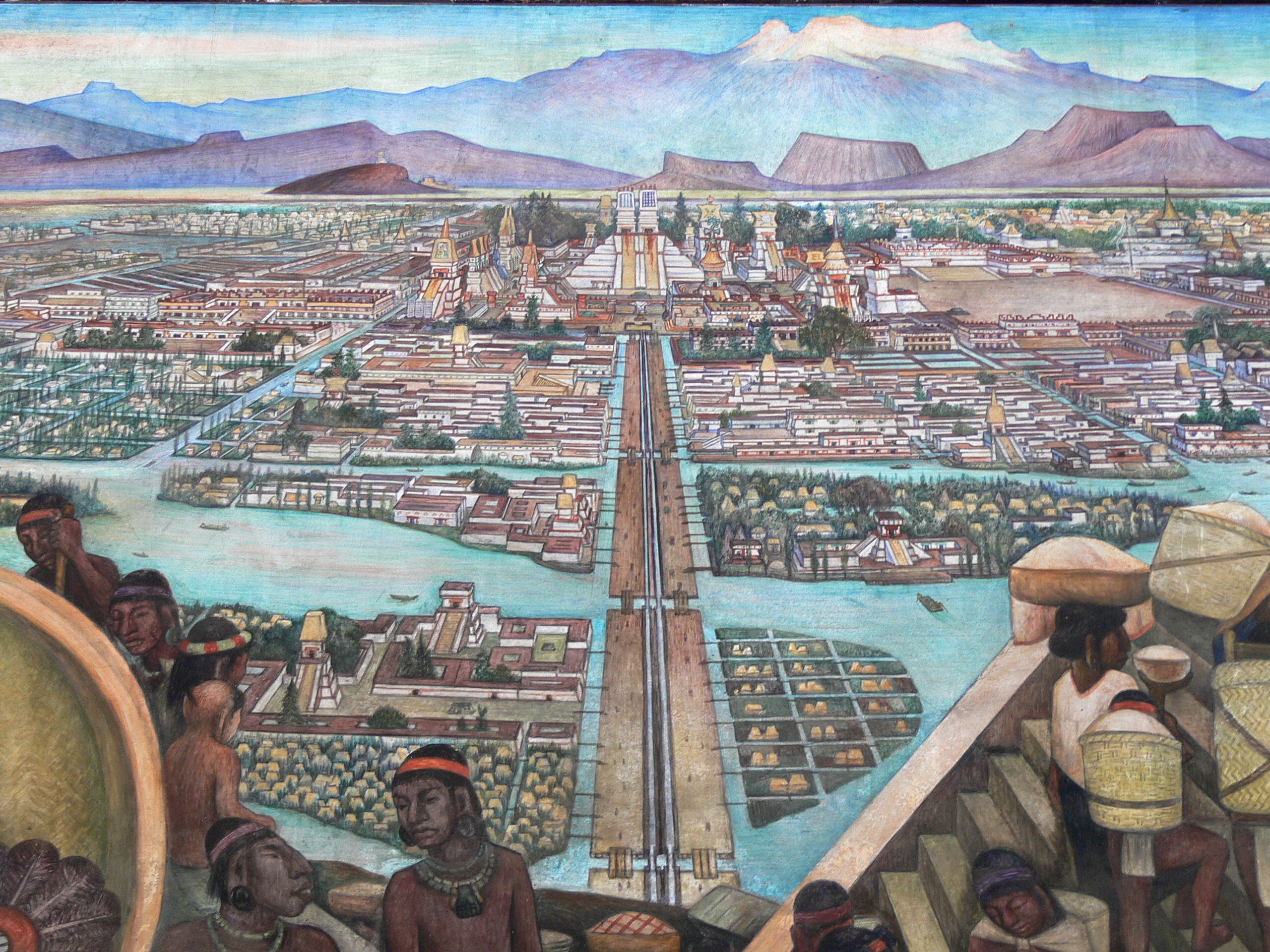 diego rivera mural tenochtitlan