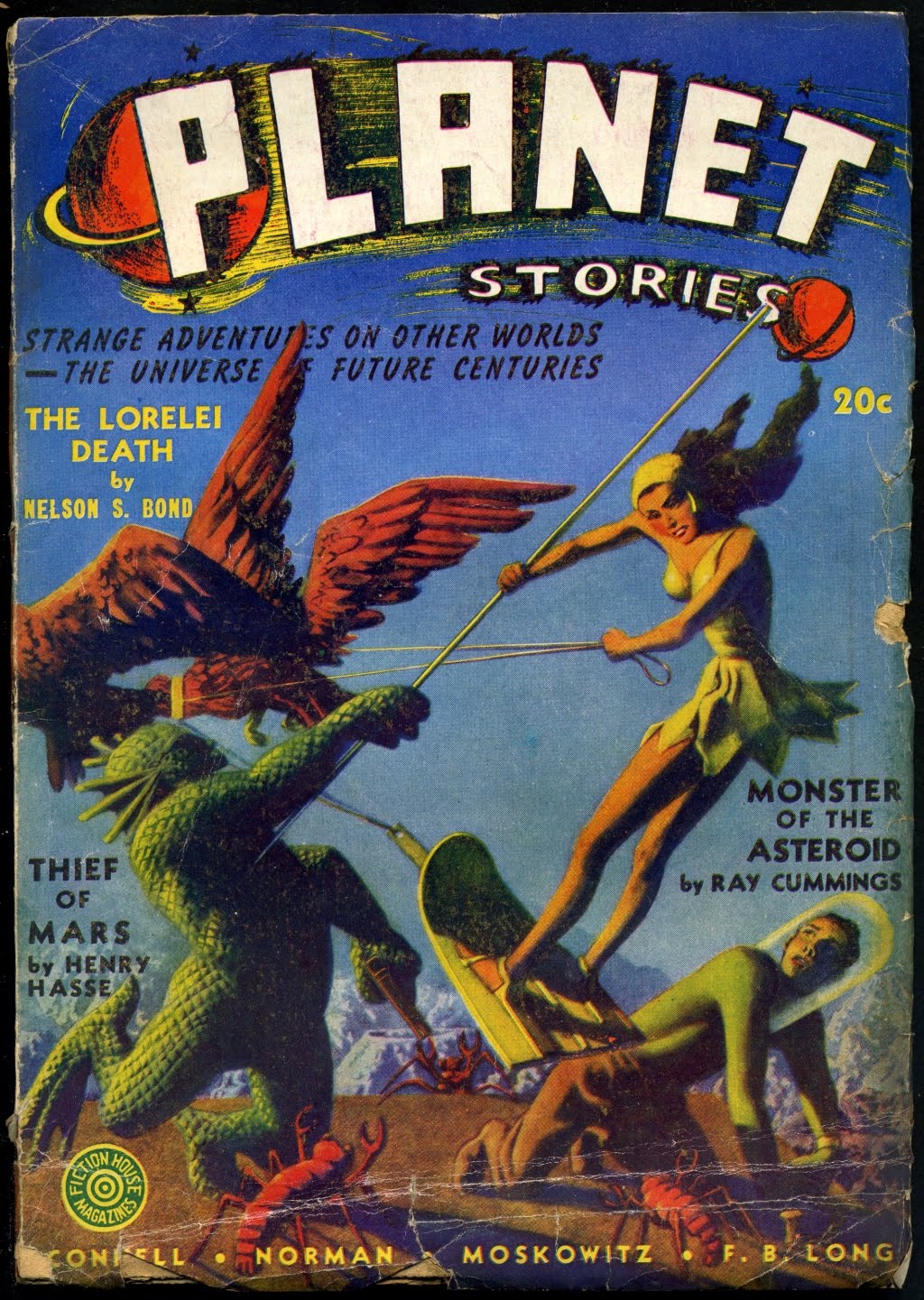 珍品 パルプ雑誌 PLANET STORIES 1941年 pulp