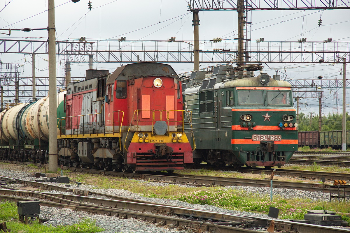 File:ТЭМ7А-0182, Россия, Карелия, станция Беломорск (Trainpix 158909).jpg -  Wikimedia Commons