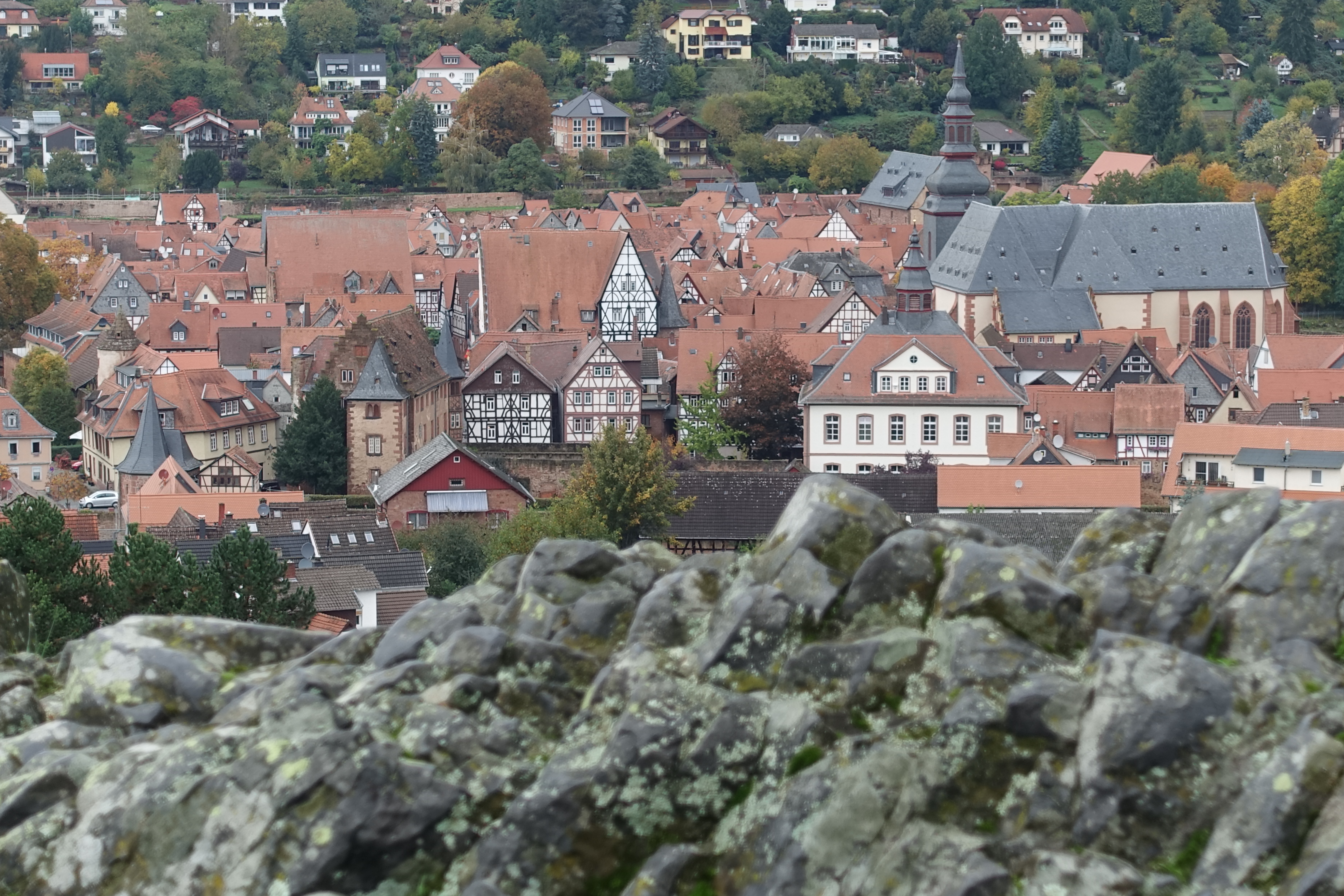 Altstadt Büdingen, Blick vom Wilden Stein.JPG. 