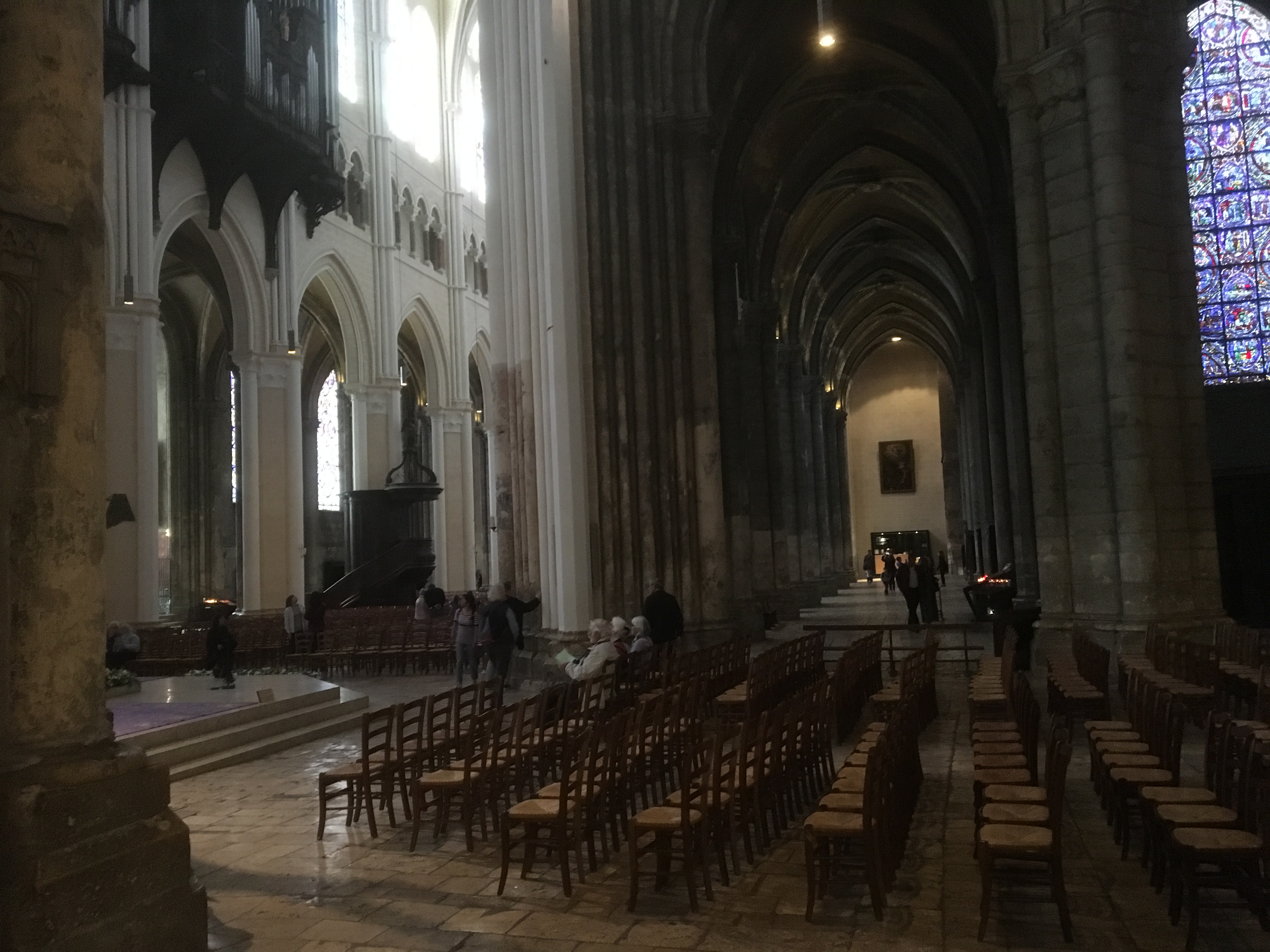 File Cleaned And Restored Nave Chartres Cathedral Jpg