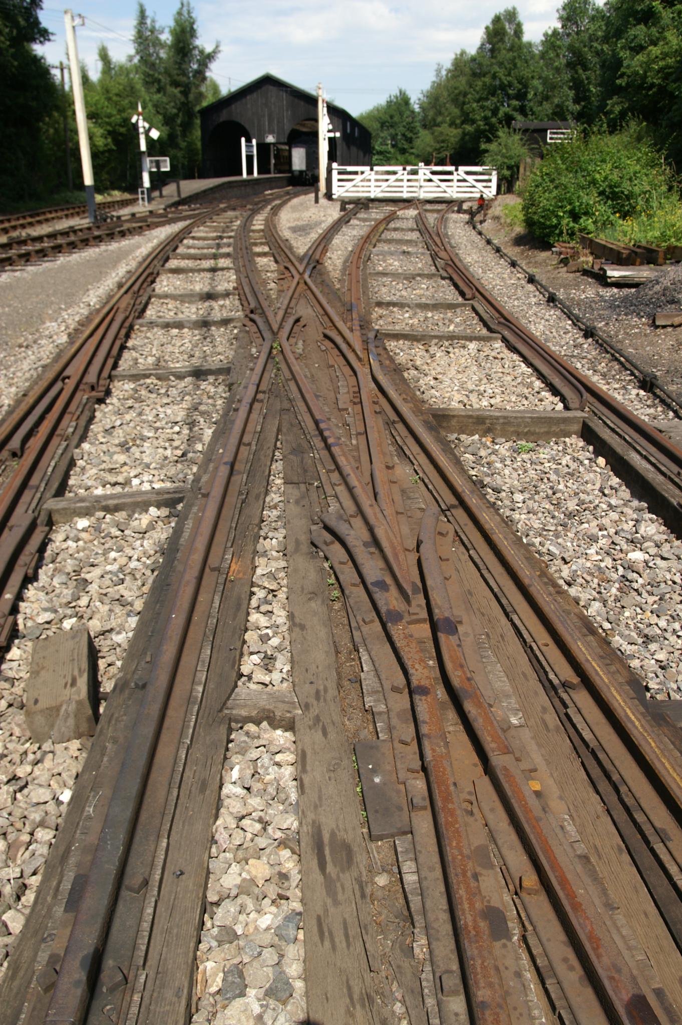 dual gauge model railway track