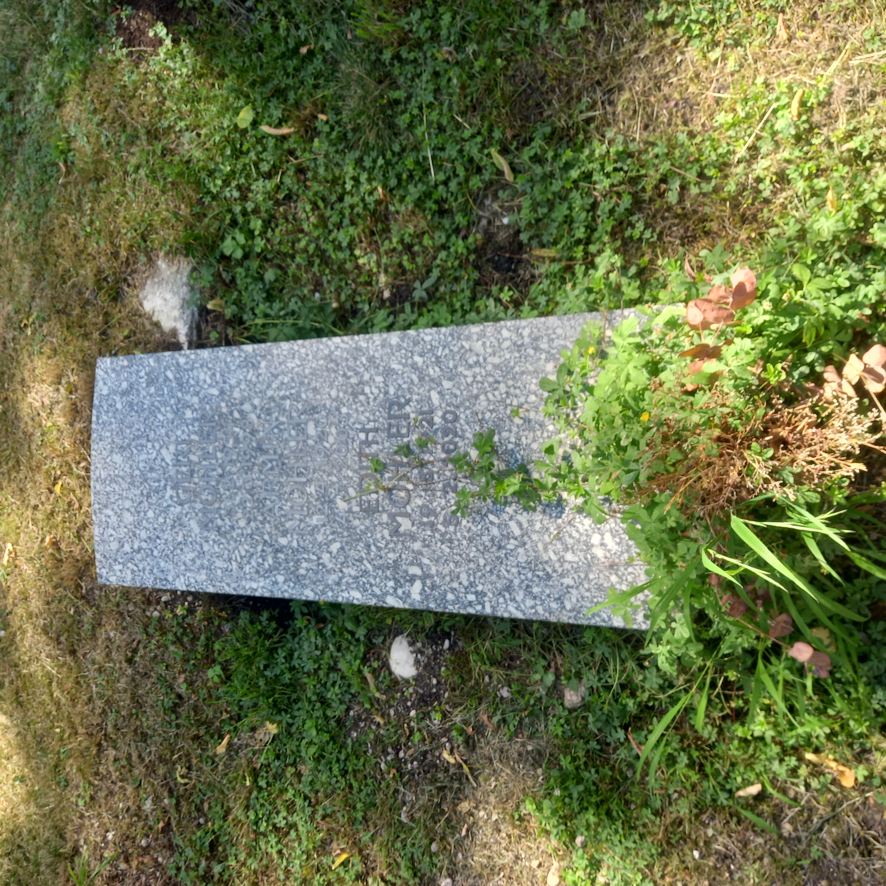 Das Grab von Armin Mohler und seiner Ehefrau Edith geborene Weiland im Familiengrab auf dem [[Nordfriedhof (München)