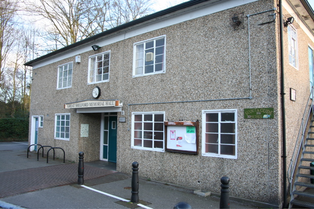 Small picture of Great Shelford Memorial Hall courtesy of Wikimedia Commons contributors