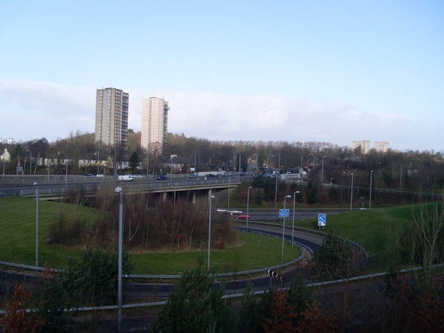 File:Junction 1 of the M77 - geograph.org.uk - 1178395.jpg