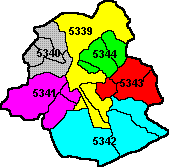 De 19 Bruxelles-kommuner er inddelt i 6 politizoner