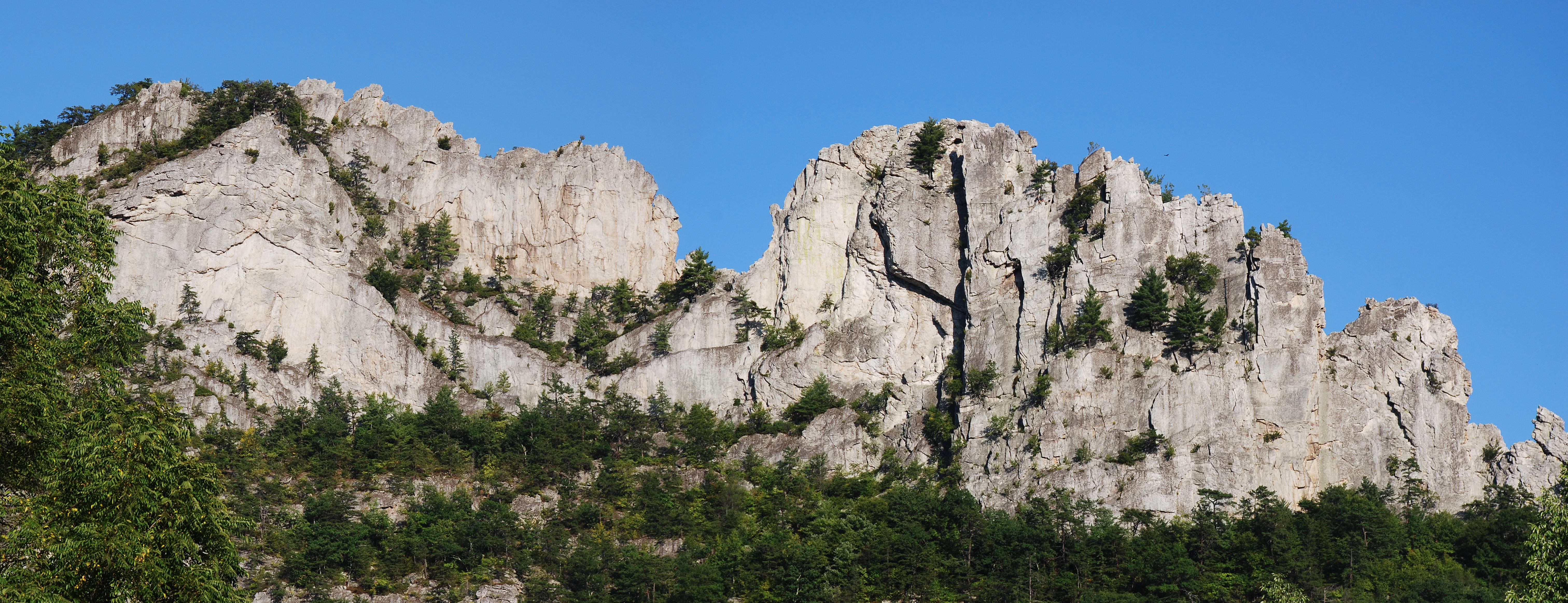 Rock Climbing in White Rocks, South Central PA