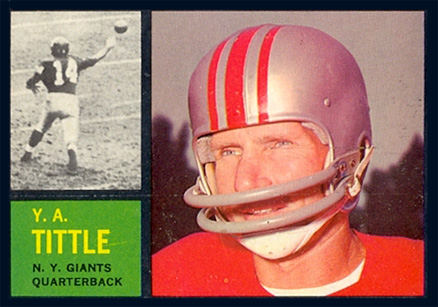 Tittle on a 1962 trading card